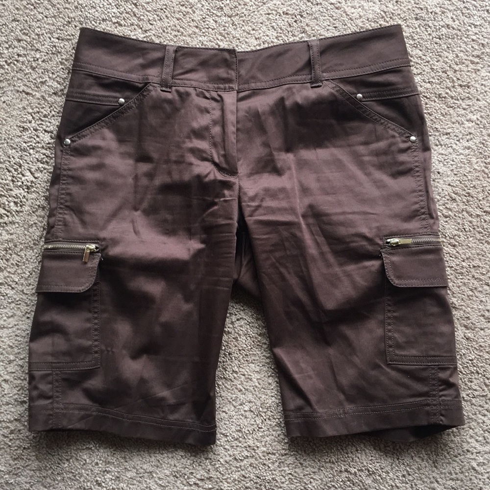 Cache Bermuda Long Dressy Shorts Size 4 - Picture 2 of 7